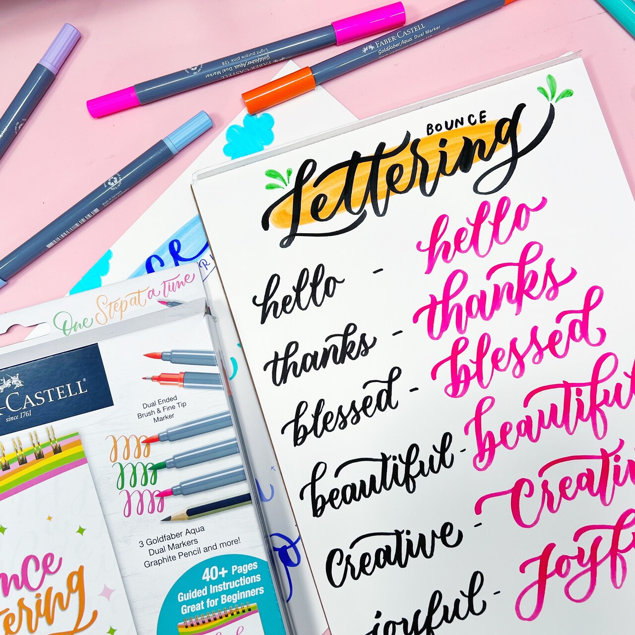 Bounce Lettering Class with Faber-Castell® | Word Composition